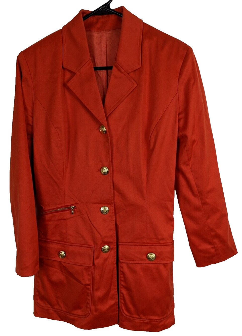 Vintage SJ Sport Style 527C Red Coat Size Medium